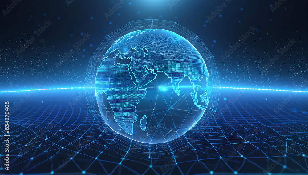 Fototapeta premium technology world concept