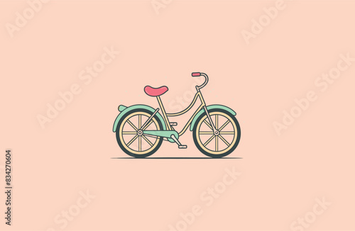 Bicycle logo icon design template vector illustration © Abdan