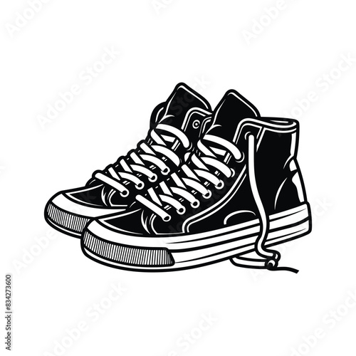 Vector shoes isolated on a white background