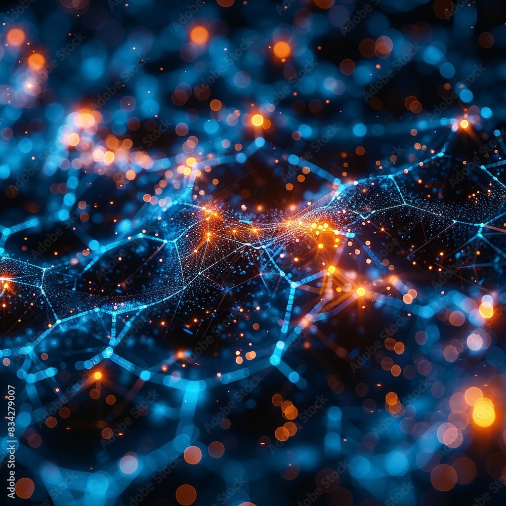 An abstract technology background with data flow and connection concepts. An abstract technology background with data flow and connection concepts.