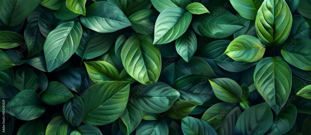 A close up of green leaves with a lot of detail A close up of green leaves with a lot of detail