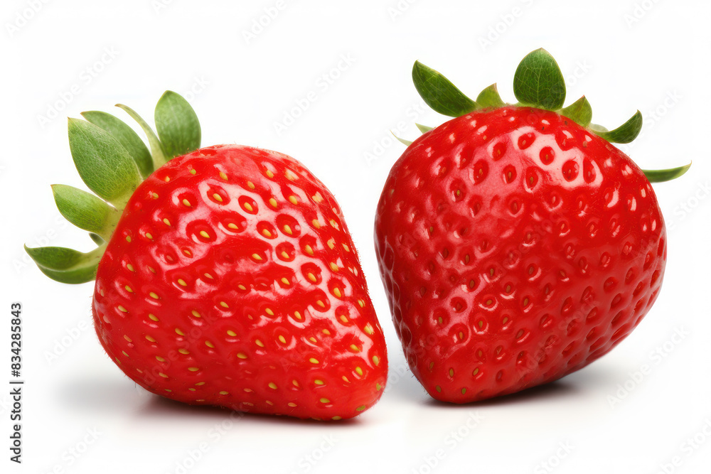 Strawberry fruit isolated on white background Strawberry fruit isolated on white background