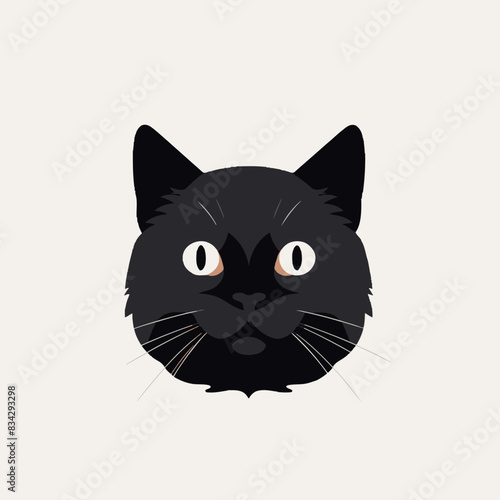 Cat Vector Illustration   Feline, Pet, Animal, Kitty, Icon