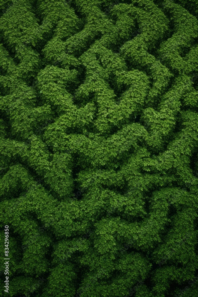 Botanical Harmony Fractal Patterns in Eco-Friendly Hedge and Grasses Botanical Harmony Fractal Patterns in Eco-Friendly Hedge and Grasses