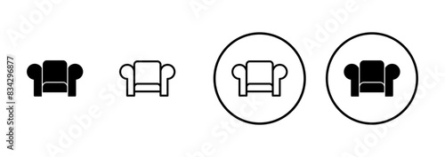 Sofa icon vector isolated on white background. sofa icon illustration. furniture