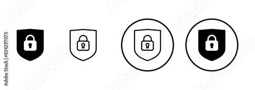 Security icon vector isolated on white background. protection icon. privacy. vpn