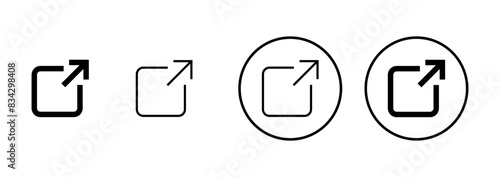 Link icon vector isolated on white background. Link vector icon. External link symbol vector icon. Hyperlink symbol