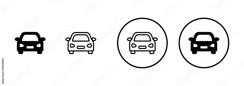 Car icon vector isolated on white background. Car icon vector. Car icon vector isolated on white background. Car icon vector.