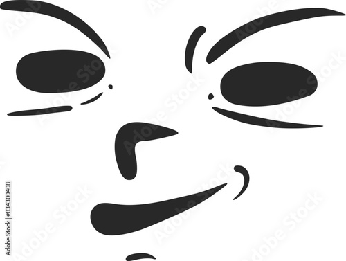 Funny face expression