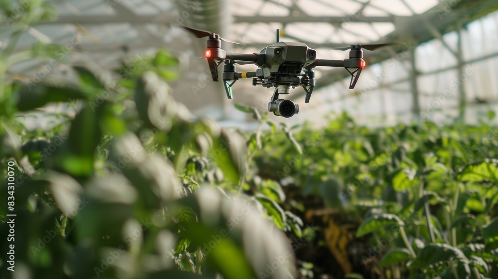 A solarpowered drone hovers above a farm equipped with sensors that monitor crop health and identify areas that need attention. A solarpowered drone hovers above a farm equipped with sensors that monitor crop health and identify areas that need attention.