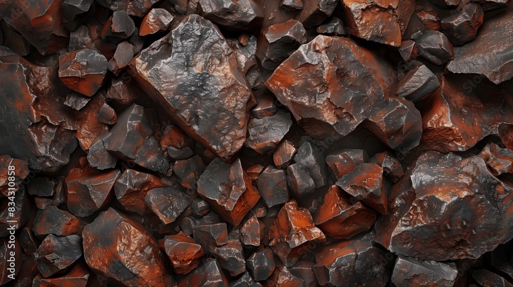 Rusty Iron Ore Rocks Texture Background for Industrial Design, Rugged Abstract Stone Elements, Heavy Metal Geological Surface, Natural Raw Material Aesthetic, Detailed Natural Elements Rusty Iron Ore Rocks Texture Background for Industrial Design, Rugged Abstract Stone Elements, Heavy Metal Geological Surface, Natural Raw Material Aesthetic, Detailed Natural Elements