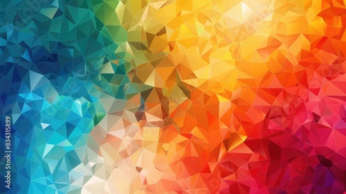Multicolor Geometric Polygonal Background photo