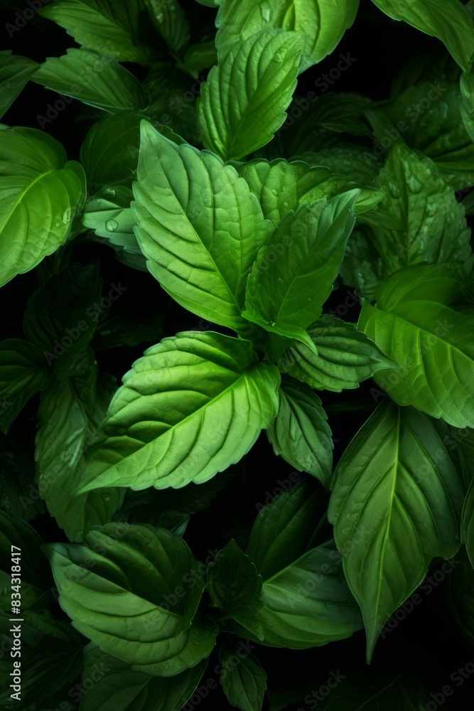 Forest Whispers Intimate View of Dark Green Foliage for Tranquil Backgrounds Forest Whispers Intimate View of Dark Green Foliage for Tranquil Backgrounds