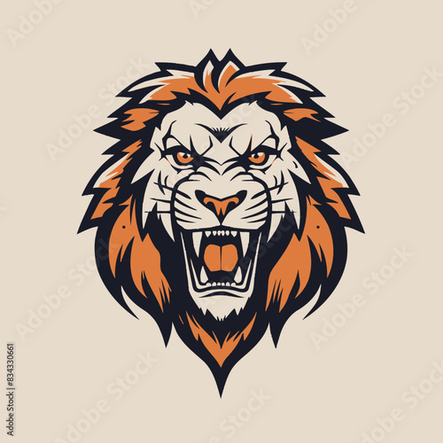 Lion vector illustration lion,animal, king, logo,icon photo