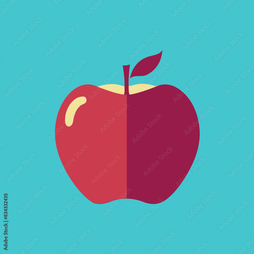 Apple Vector Illustration Fruit, Healthy, Icon Apple Vector Illustration Fruit, Healthy, Icon