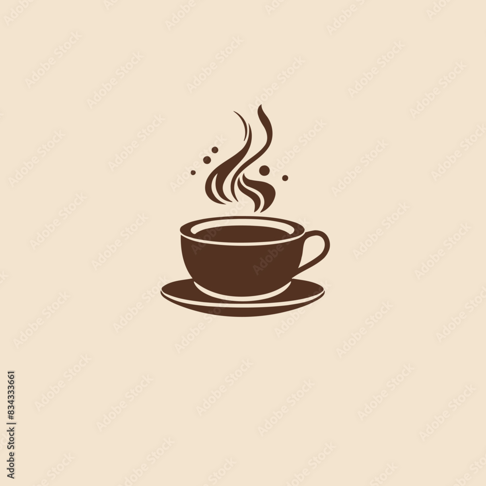 Fototapeta premium Coffee Cup Logo Drink, Beverage, Coffee, Icon, Hot