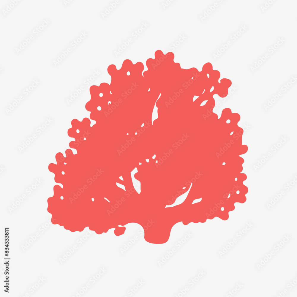 Coral Flat Vector Art Ocean, Marine, Reef, Underwater, Icon Coral Flat Vector Art Ocean, Marine, Reef, Underwater, Icon