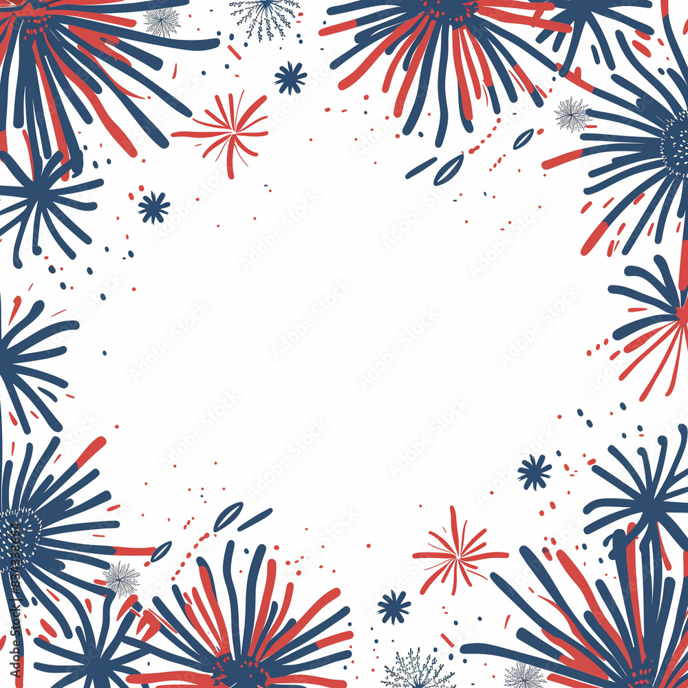 Obraz premium 4th of july social media template
