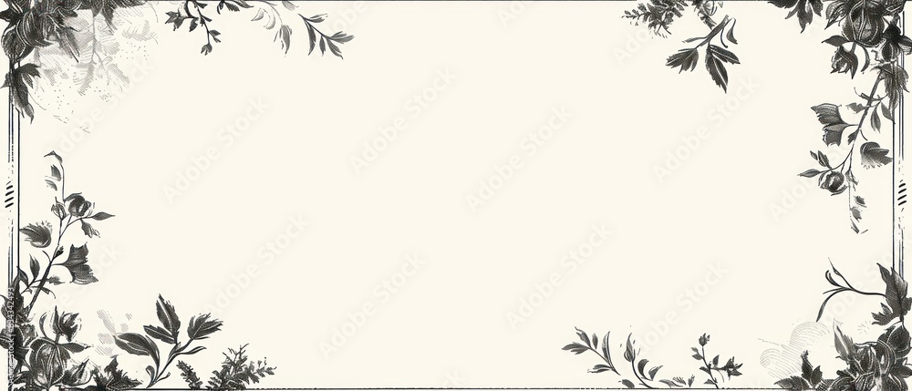 artistic ornamental banner borders with free space in the middle artistic ornamental banner borders with free space in the middle