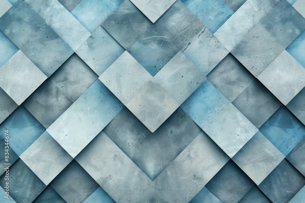 Geometric diamond-shaped pattern for background with subtle blue and grey color tones Geometric diamond-shaped pattern for background with subtle blue and grey color tones