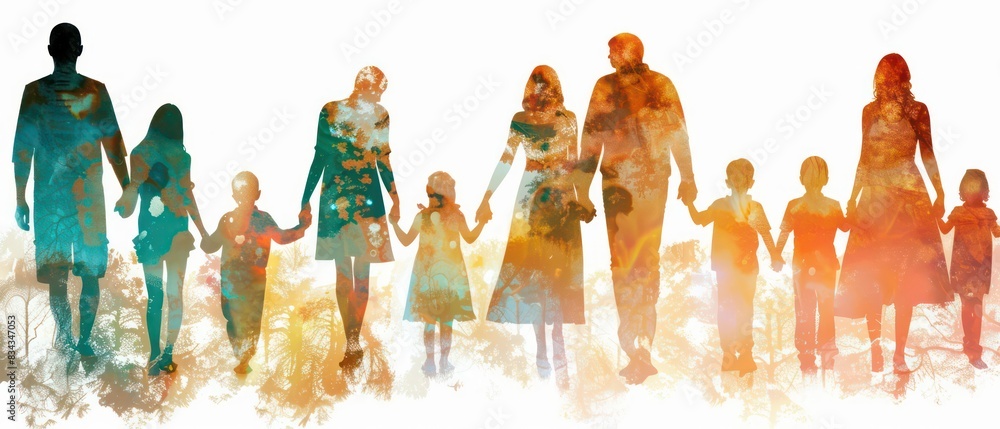 custom made wallpaper toronto digitalfamily banner with double exposed collage on a white background
