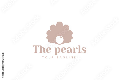 pearl logo vector icon illustration