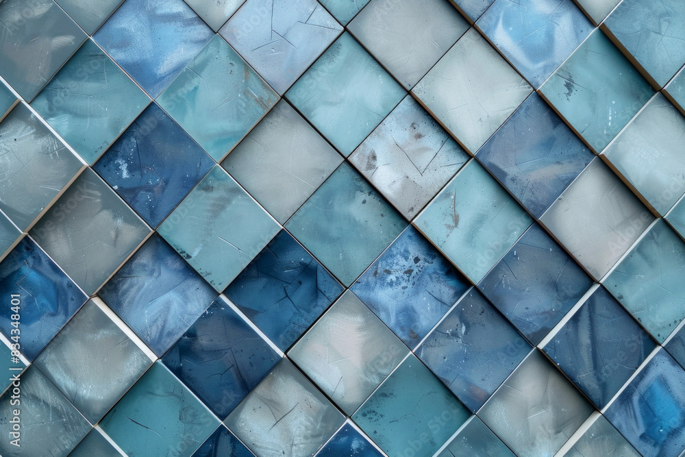 Geometric diamond-shaped pattern for background with subtle blue and grey color tones Geometric diamond-shaped pattern for background with subtle blue and grey color tones