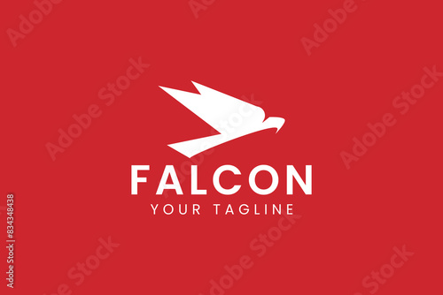 falcon logo vector icon illustration