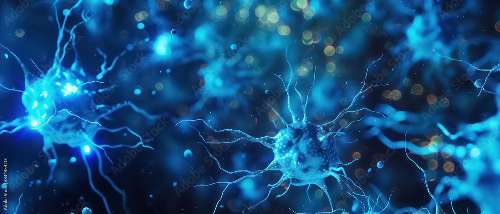blue wallpaper with neurons floating in deep liquid space
blue wallpaper with neurons floating in deep liquid space