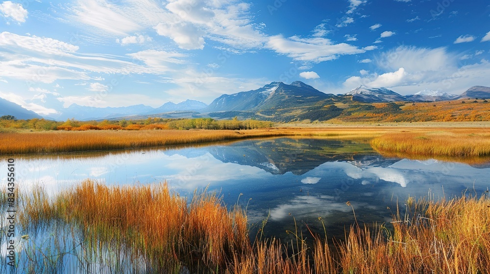 Fall Marshland Scene Fall Marshland Scene