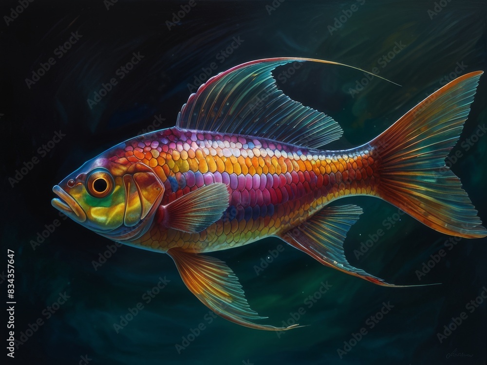 illustration of freshwater fish underwater illustration of freshwater fish underwater