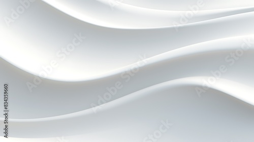 Wallpaper Mural White abstract wave shape background Torontodigital.ca