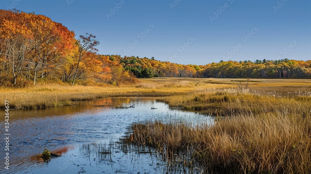 Autumn Wetland Scenery Autumn Wetland Scenery