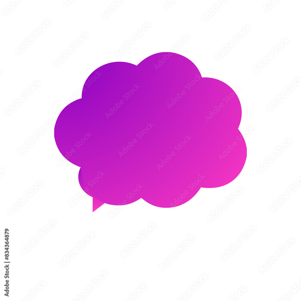 Speech bubble of cloud Speech bubble of cloud