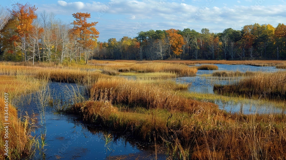 Autumn Wetland Scenery Autumn Wetland Scenery