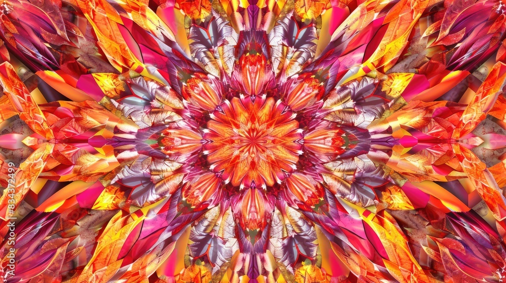Beautiful and unique multicolor kaleidoscope pattern Beautiful and unique multicolor kaleidoscope pattern