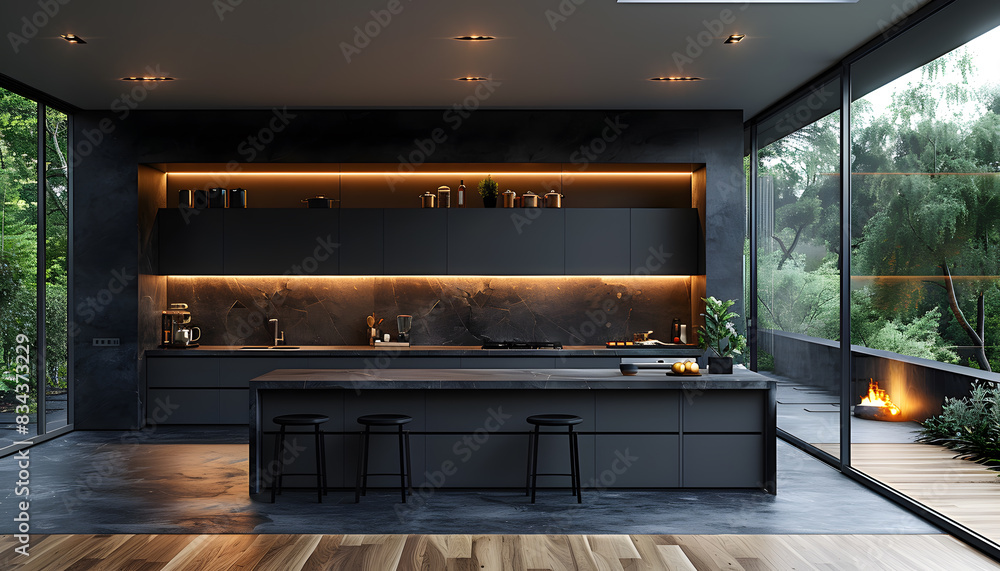 interior of a kitchen interior of a kitchen