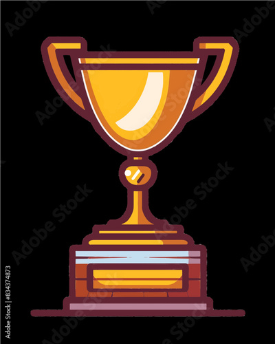 winner #1 trophy number one winner's golden shine winner's circle brand new award sweepstakes winning special bronze blank name plate trophy transparent single icon generative ai
