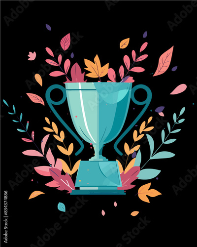 competition winner #1 trophy number one winner's golden shine winner's circle brand new award sweepstakes winning blank name plate trophy transparent single icon generative ai