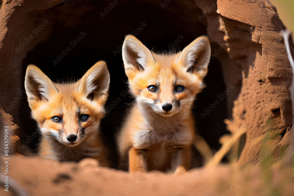 cape-fox-cubs-vulpes-chama-kgalagadi-transfrontier-park-south-africa cape-fox-cubs-vulpes-chama-kgalagadi-transfrontier-park-south-africa