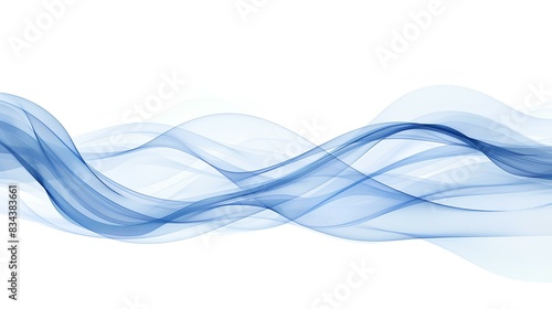 clean blue abstract design with smooth, flowing waves that convey a sense of fluidity and modernity, making it perfect for corporate presentations and professional branding.