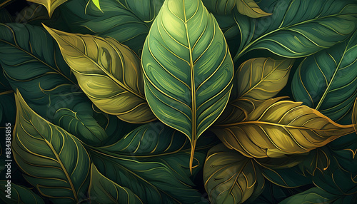Wallpaper Mural Damaks Leaf Background Design Torontodigital.ca