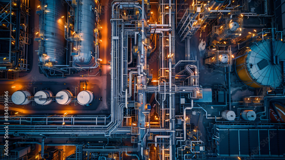 Aerial View of Industrial Complex for Technology or Manufacturing Industry Aerial View of Industrial Complex for Technology or Manufacturing Industry