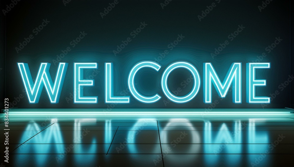 A neon sign with the word A neon sign with the word