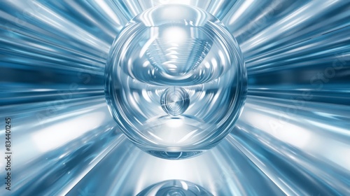 abstract futuristic freeform glass background	