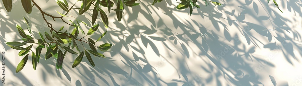 3D Render of Nature Tree Branches with Shadows and Sunlight 3D Render of Nature Tree Branches with Shadows and Sunlight
