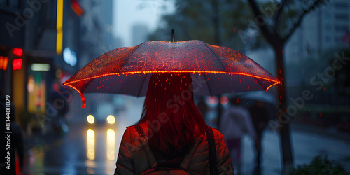 Wallpaper Mural High-tech Umbrella with LED Lighting | Innovative Rain Gear
 Torontodigital.ca