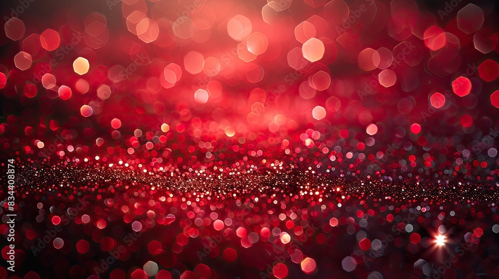 A vibrant red background with glitter and stars, leaving room for celebratory messages. - Event decoration background A vibrant red background with glitter and stars, leaving room for celebratory messages. - Event decoration background