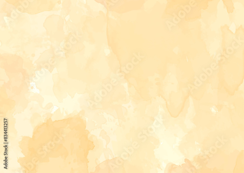 オレンジ色の水彩絵の具で描いた背景