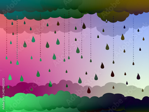 rain background material